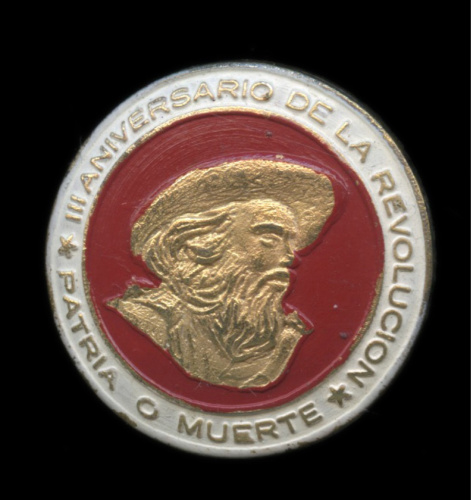 Знак юбилейный «3-летие Кубинской Революции». Br 1962