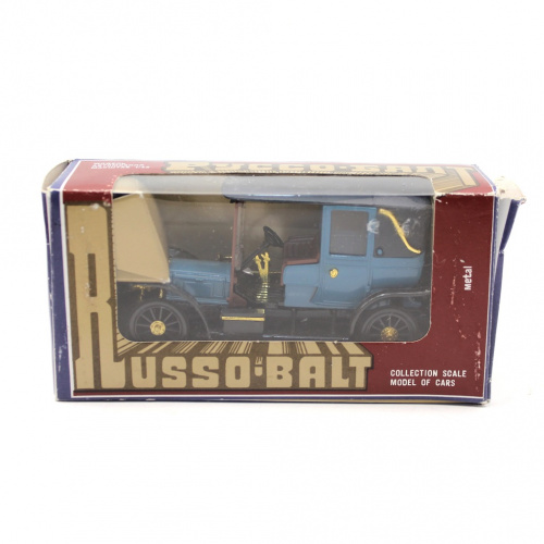 Модель автомобиля «РУССО-БАЛТ С 24/30», MADE IN USSR, масштаб 1:43, металл, пластик. Штамп на коробке — июнь, 93 г. Хранение в коробке
