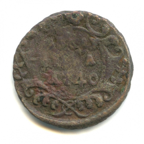 Полушка (¼ копейки) — Орел 1738 г 1740