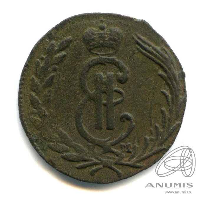 1 копейка 1774 КМ — Сибирская монета