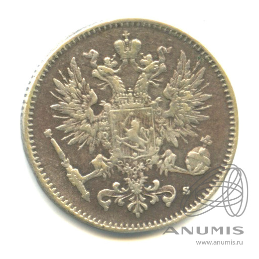 50 пенни 1916 S — Для Финляндии