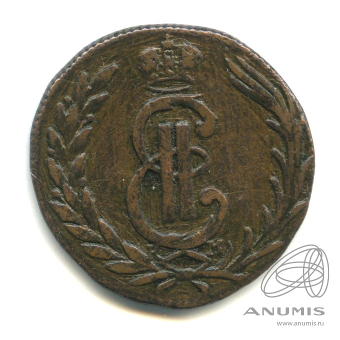 1 копейка 1772 КМ — Сибирская монета КМ. В капсуле