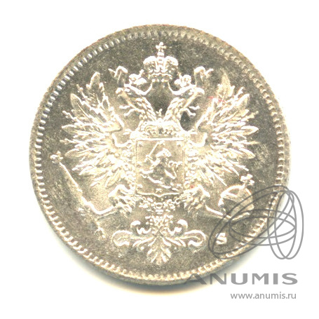 25 пенни 1916 S — Для Финляндии. Штемпельный блеск