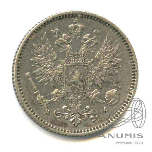 50 пенни 1893 L — Для Финляндии