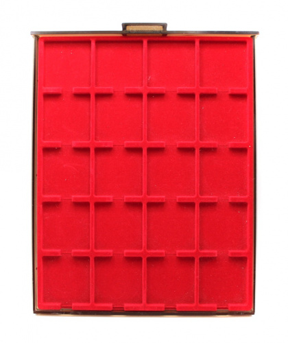 Кассета для монет 23×29 см. 20 ячеек. 5,5 см