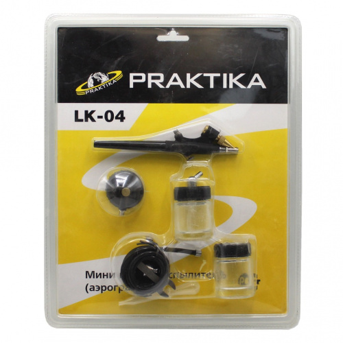 Миникраскораспылитель (аэрограф) «Praktika». В упаковке 30×24,5 см