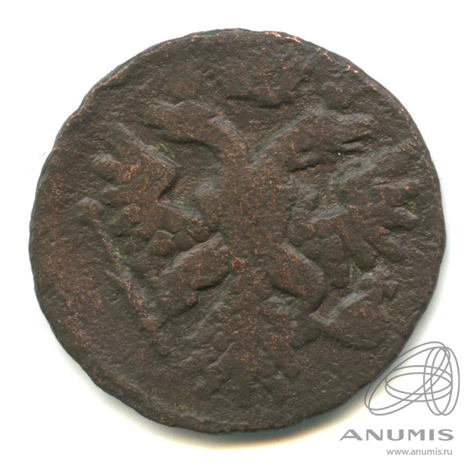 Деньга (½ копейки) 1739 «Орел 1738 г 1739». Российская Империя. Лот ...