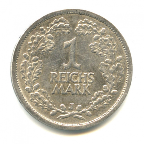 1 рейхсмарка 1925 J. В капсуле