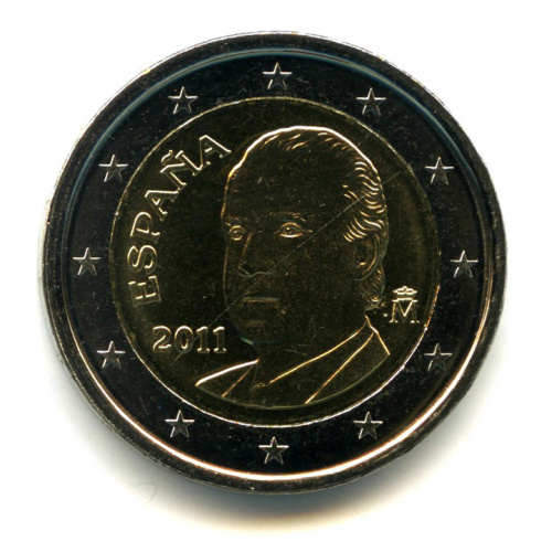 2 евро 2011. В капсуле