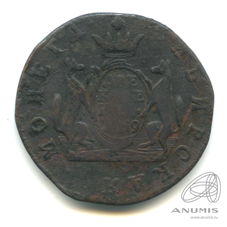 2 копейки 1769 КМ — Сибирская монета