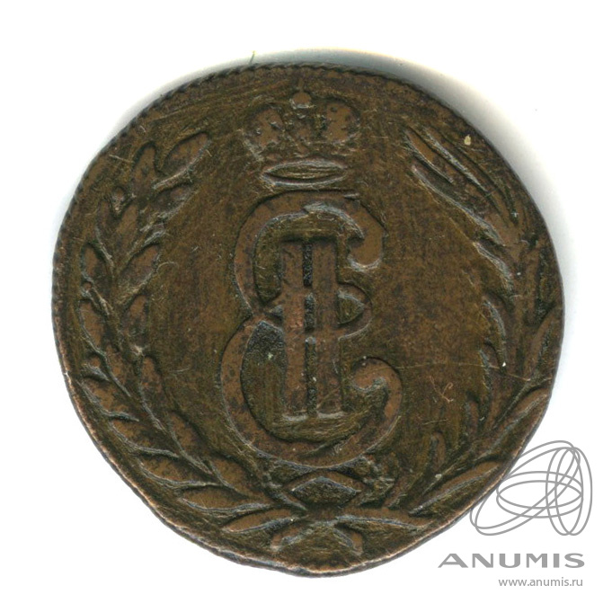 1 копейка 1772 КМ — Сибирская монета КМ. В капсуле