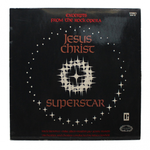 Пластинка виниловая «Jesus Christ Superstar». 33⅓ об/мин, стерео. Типоразмер: 12″ «Гигант»