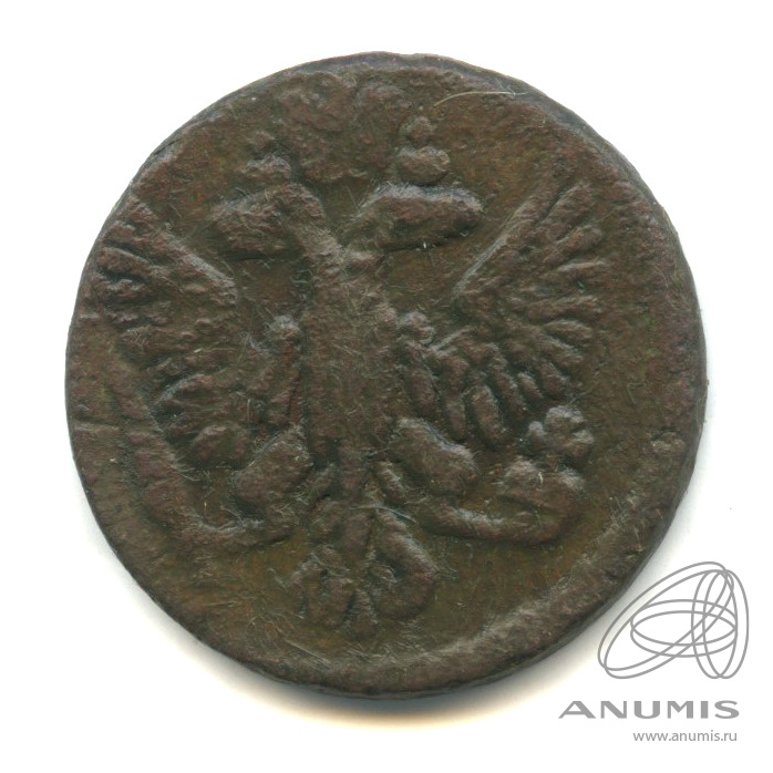 Деньга 1753 — ½ копейки