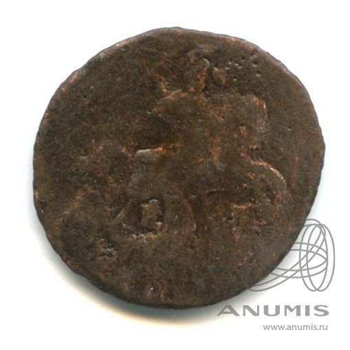 Полушка (¼ копейки) 1767 ЕМ — (¼ копейки) - Вензель императрицы Екатерины II Великой