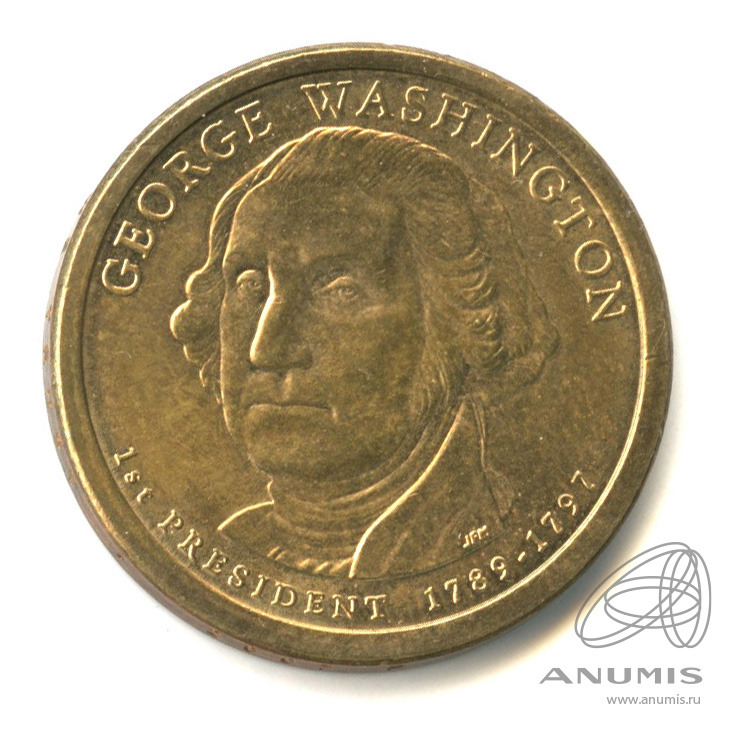 Джордж доллар. George Washington Dollar.