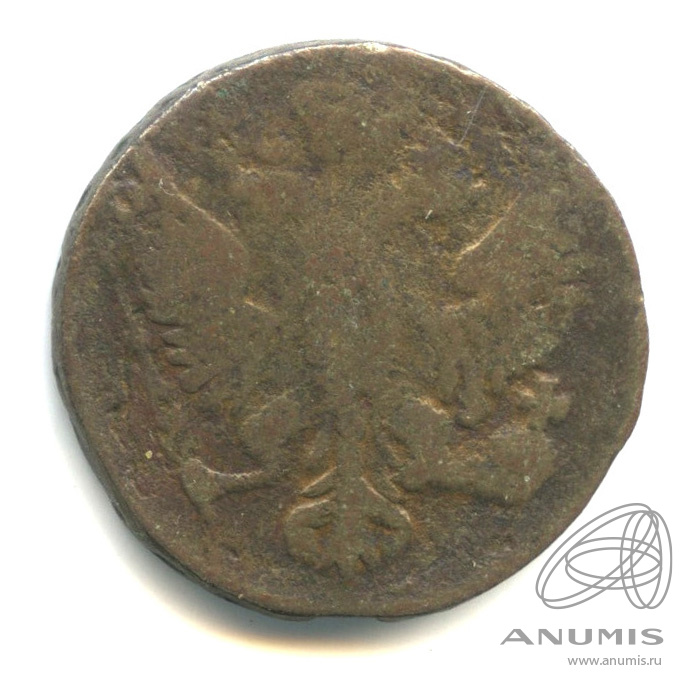 Деньга 1753 — ½ копейки