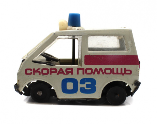 Масштабная модель автомобиля скорой помощи. 10 см. Металл