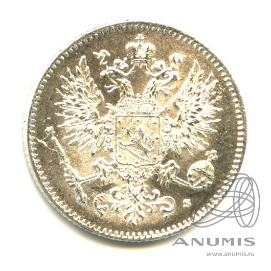 50 пенни 1916 S — Для Финляндии - Яркий штемпельный блеск