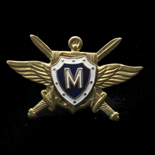 Знак «Мастер». Крепление: винт. Тяжелый, составной, эмаль