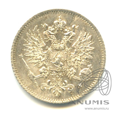 25 пенни 1916 S — Для Финляндии. В капсуле