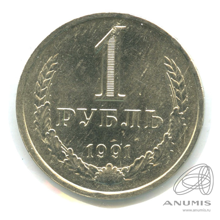 1 рубль 1991 Л — В холдере