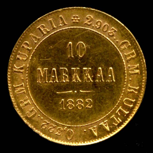 10 марок — Для Финляндии 1882 S