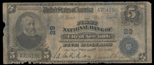 5 долларов 1903
