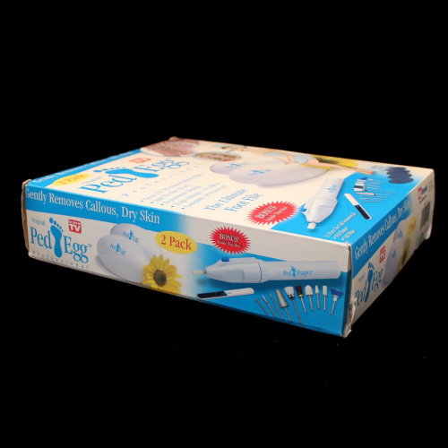 Маникюрно-педикюрный набор «Ped Egg». В коробке 25×21 см
