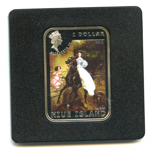 1 доллар — Карл Брюллов 2010. В капсуле, с сертификатом