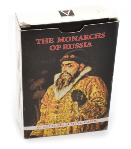 Карты игральные «Монархи России», 54 карты + 4 календарика на 2011 год с видами Санкт-Петербурга
