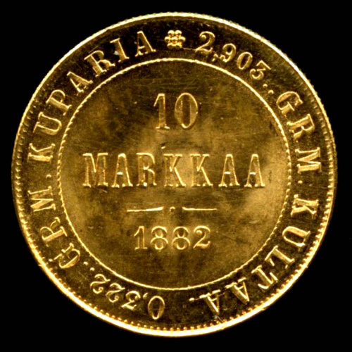 10 марок — Для Финляндии 1882 S