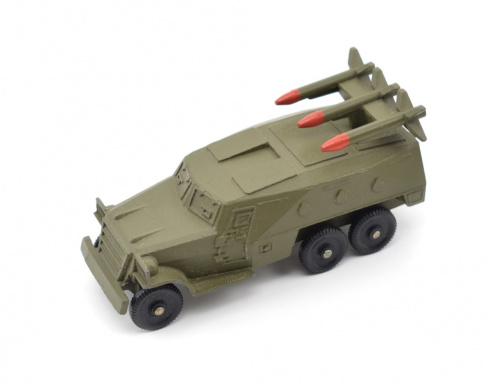 Модель противотанковой военной установки. Металл, пластик. Размер 9,5×3,5 см