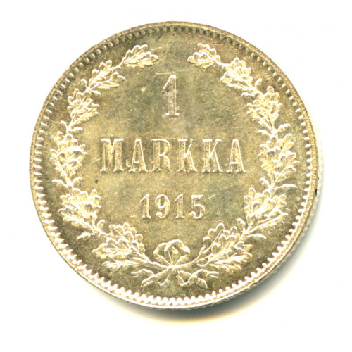 1 марка — Для Финляндии — Яркий штемпельный блеск 1915 S