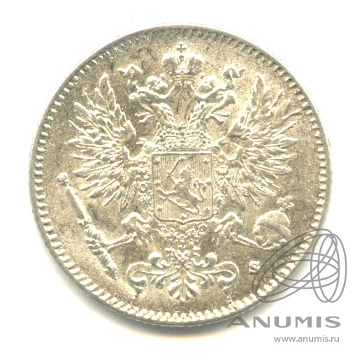 50 пенни 1916 S — Для Финляндии