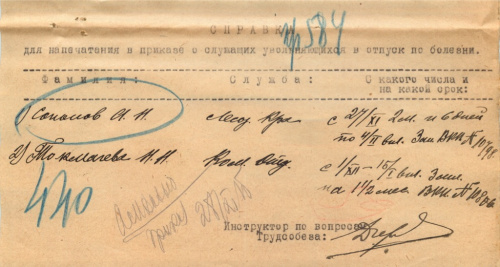 Документ — справка