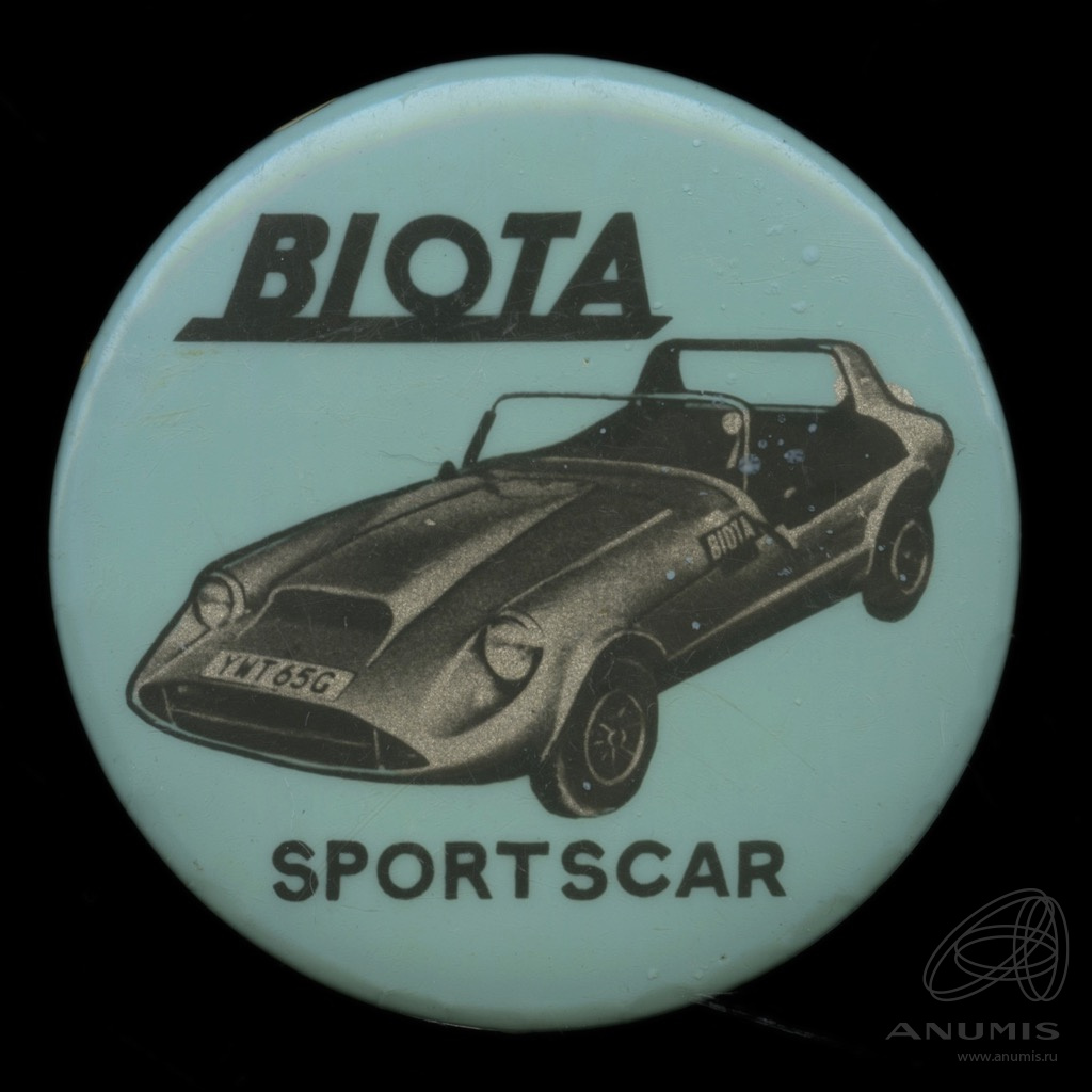 Знак «Автомобили мира „BIOTA Sportscar“» Клеймо Бакинская серия. СССР. Лот  №5154. Аукцион №267. – ANUMIS