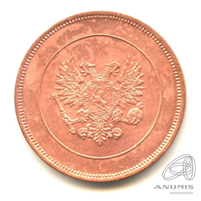 10 пенни 1917 — Для Финляндии. Орел