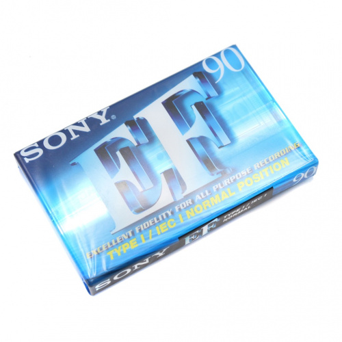 Аудиокассета «EF90 SONY». В закрытой упаковке