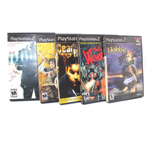 Лот дисков с играми для PlayStation-2. 5 шт