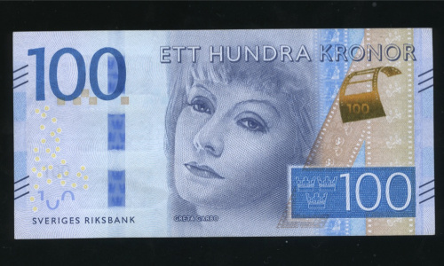 100 крон. Грета Гарбо. 2015