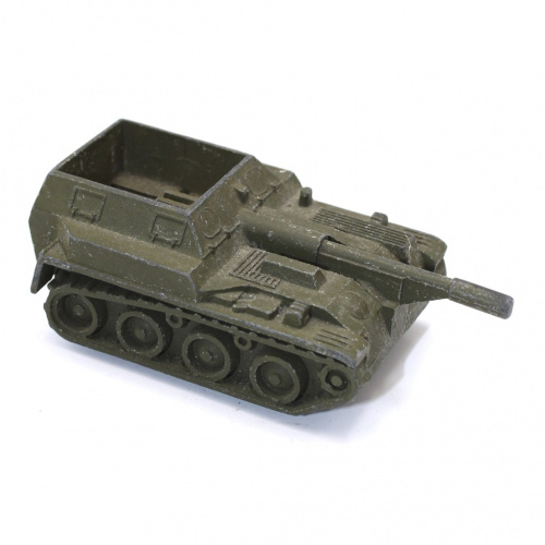 Модель самоходной установки. Металл. Размер 8,5×4,5 см