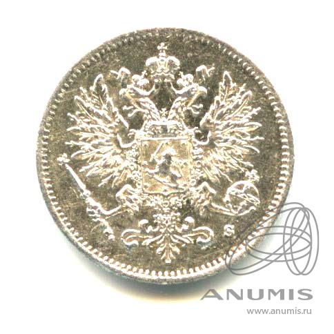 25 пенни 1915 S — Для Финляндии - Яркий штемпельный блеск