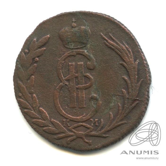 1 копейка 1774 КМ — Сибирская монета