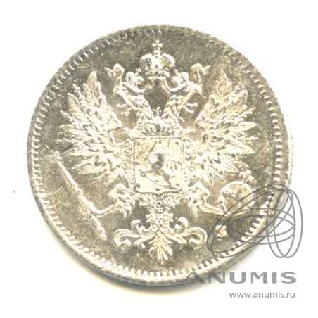 25 пенни 1916 S — Для Финляндии. В капсуле. Штемпельный блеск