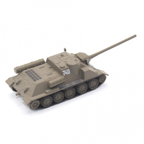 Масштабная модель танка «СУ-100», 13 см. Металл, пластик