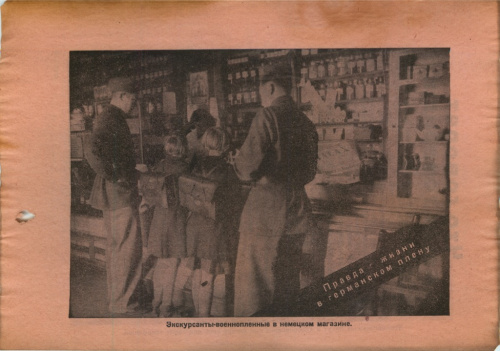Антисоветская листовка — пропуск в плен. 833/XII. Размер 20,8×14,5 см 1943