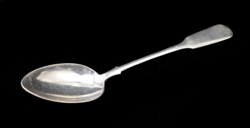 Ложка столовая, 21 см. Серебро 875 пробы. 68,5 г