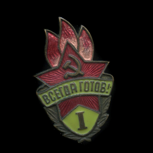 Знак «Всегда готов», 1-я степень