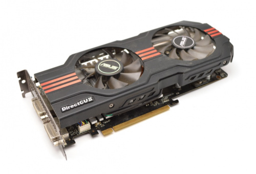 Видеокарта ASUS DC2/2DI/2GD5. Размер 25×13 см
