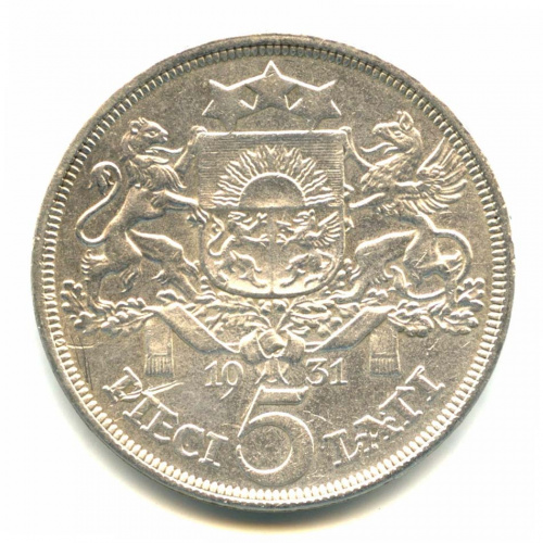 5 латов 1931